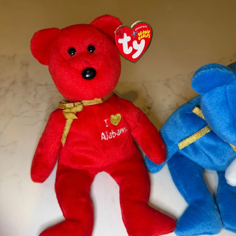 Ty‎ Beanie Babies Hurricane Katrina Relief Bears Louisiana Mississippi set of 3